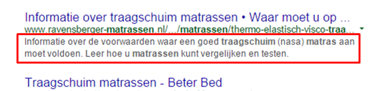 Goede meta description