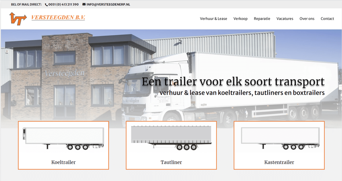 Versteegden Erp trailerverhuur